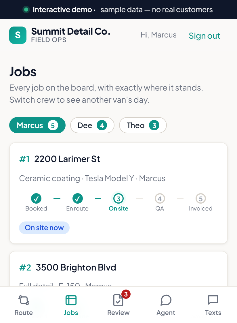 Field Ops &mdash; job board